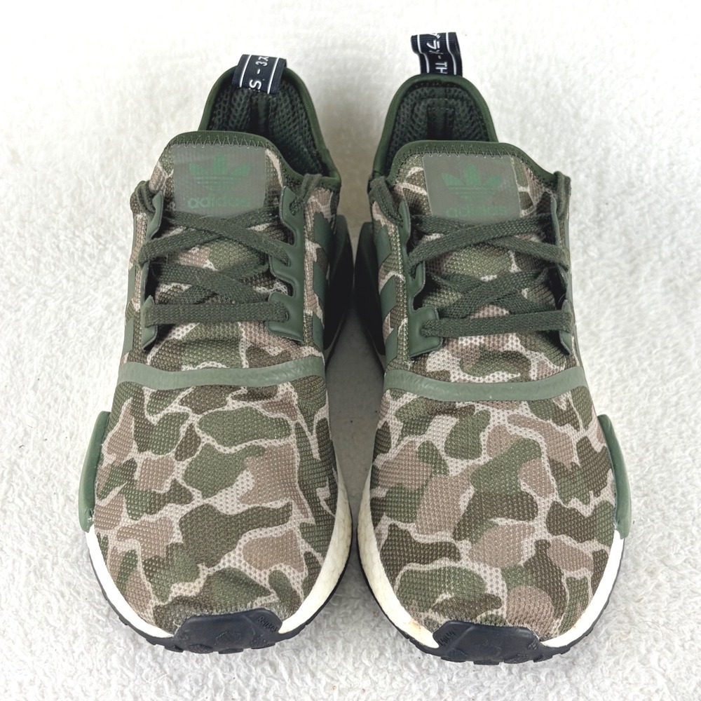 Adidas NMD R1 Duck Camo Trace Cargo Green Camouflage Sneakers D96617 Mens 9 - Picture 8 of 12